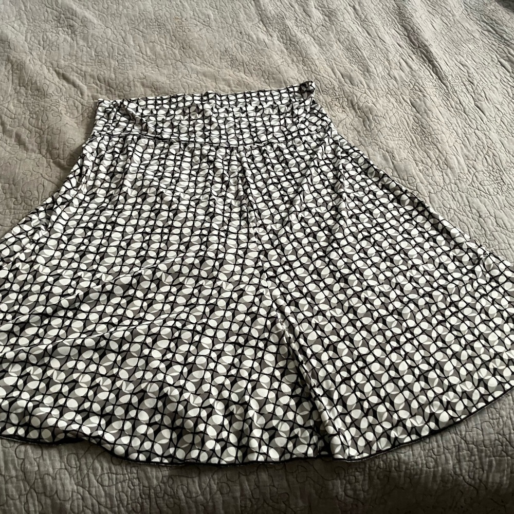Kaktus Monochrome Geometric A-Line Skirt